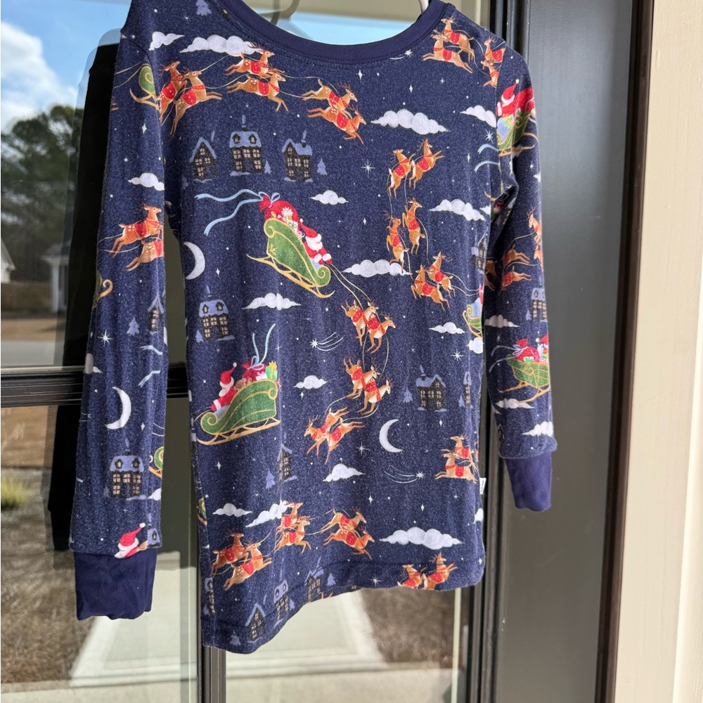 Little Sleepies Navy Santa Pajamas